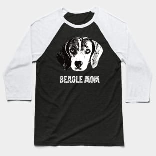 Beagle Mom Beagle Design Baseball T-Shirt